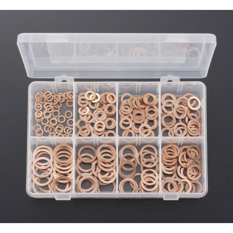 エスコ EA949YT 6.0-20.0mm銅パッキンセット(8サイズ) 1個（ご注文単位1個）【直送品】