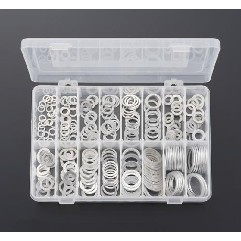 エスコ EA949YW 6.0-26.0mmアルミパッキンセット(16サイズ) 1個（ご注文単位1個）【直送品】