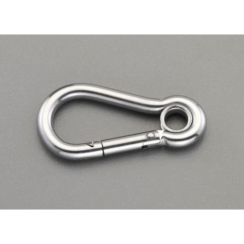 エスコ EA638JV-7 69.9x7.1mmスナップフック(ステンレス製) 1個(ご注文単位1個)【直送品】