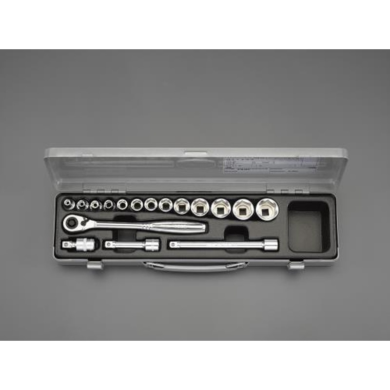 エスコ EA618J-4 3/8”DRソケットレンチセット 1個（ご注文単位1個）【直送品】