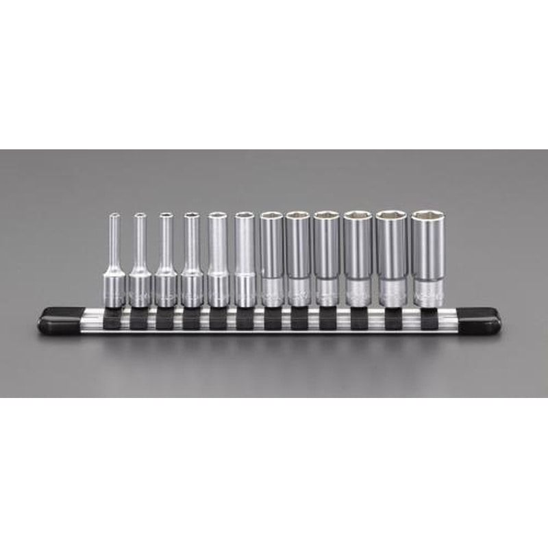 エスコ EA618HL 1/4”DR/3-14mmディープソケットセット 1個（ご注文単位1個）【直送品】