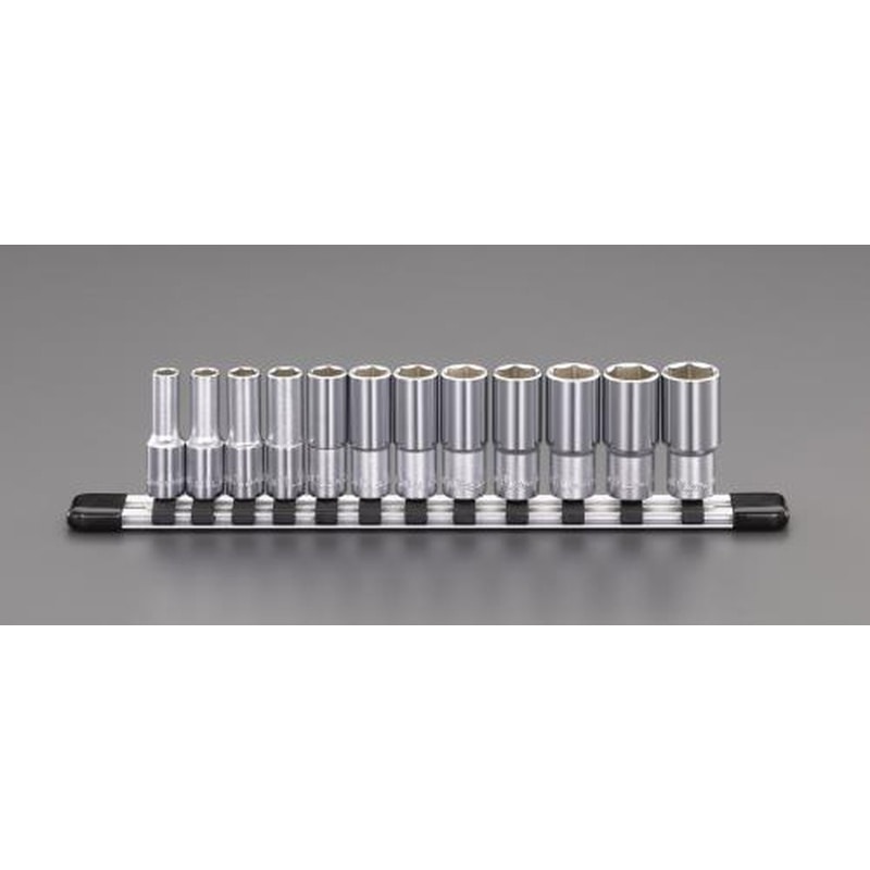 エスコ EA618JL 3/8”DRディープソケットセット 1個（ご注文単位1個）【直送品】