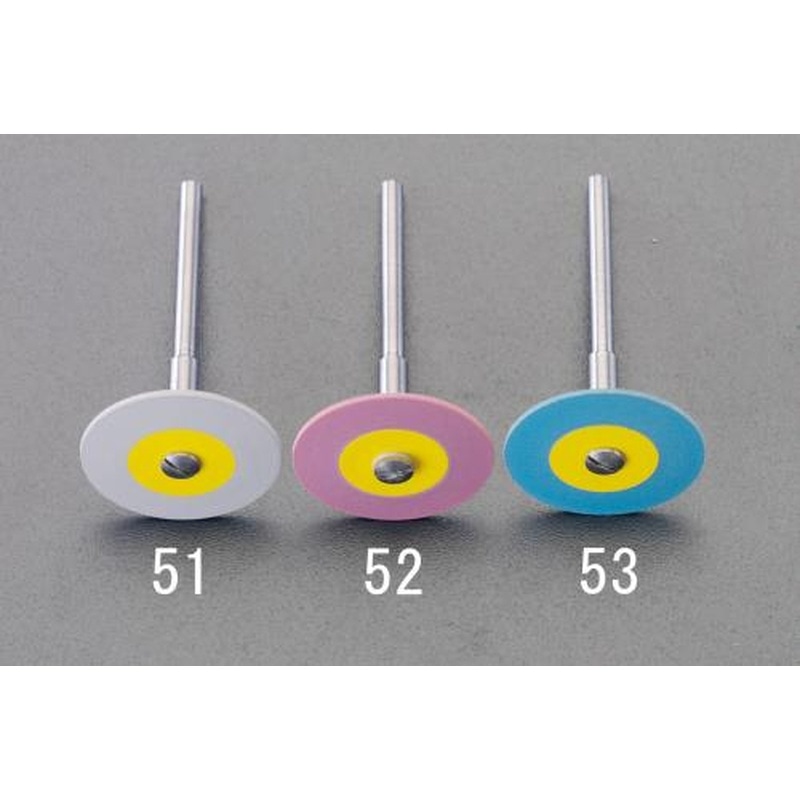 エスコ EA819DH-51 φ26x2.0mmダイヤモンド付ゴムディスク(細目/3mm軸) 1個(ご注文単位1個)【直送品】