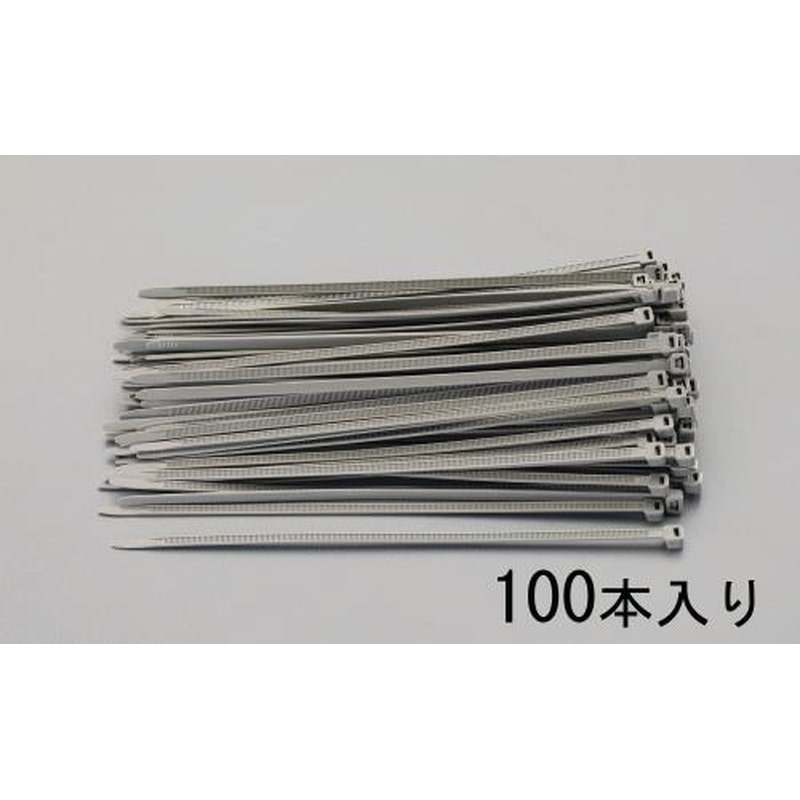 エスコ EA475F-100 100x2.6mm結束バンド(耐候性・OD色/100本) 1個（ご注文単位1個）【直送品】