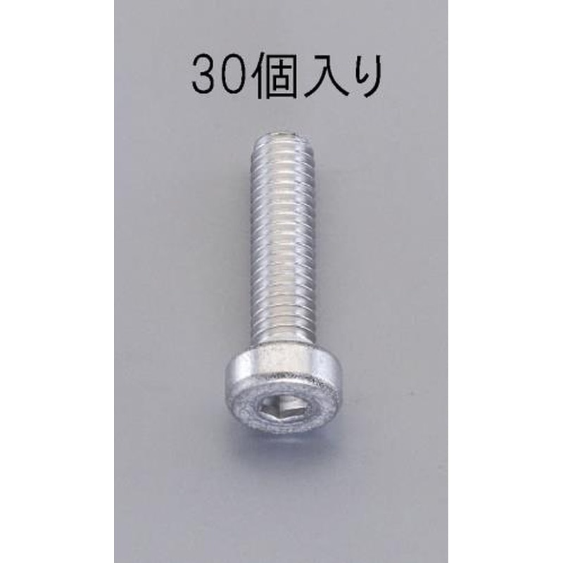 エスコ EA949DH-134 M3x12mm［低頭]六角穴付ボルト(ステンレス/30本) 1個（ご注文単位1個）【直送品】