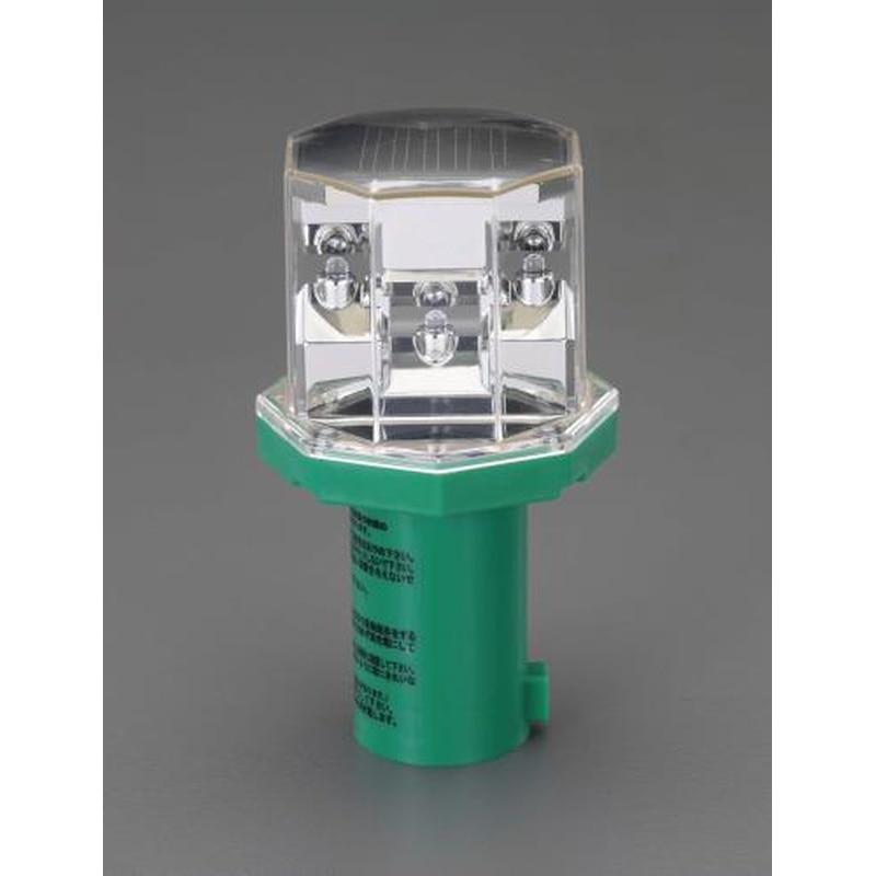 エスコ EA983FS-4 赤色/青色LED現場点滅灯(ソーラー充電) 1個（ご注文単位1個）【直送品】