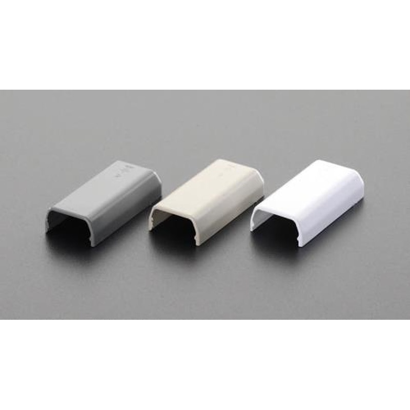 エスコ EA947HM-113E 29x60mmモールエンド(プラスチック製/白/2個) 1個(ご注文単位1個)【直送品】