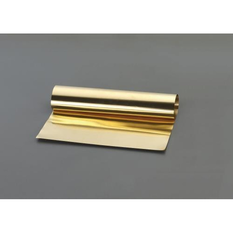 エスコ EA440ER-12 365x1200x0.1mm真鍮薄板(ロール巻) 1個（ご注文単位1個）【直送品】