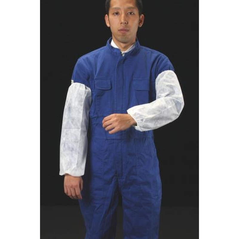 エスコ EA355AB-12W 450mm腕カバー(白・使い捨て/100枚) 1個（ご注文単位1個）【直送品】