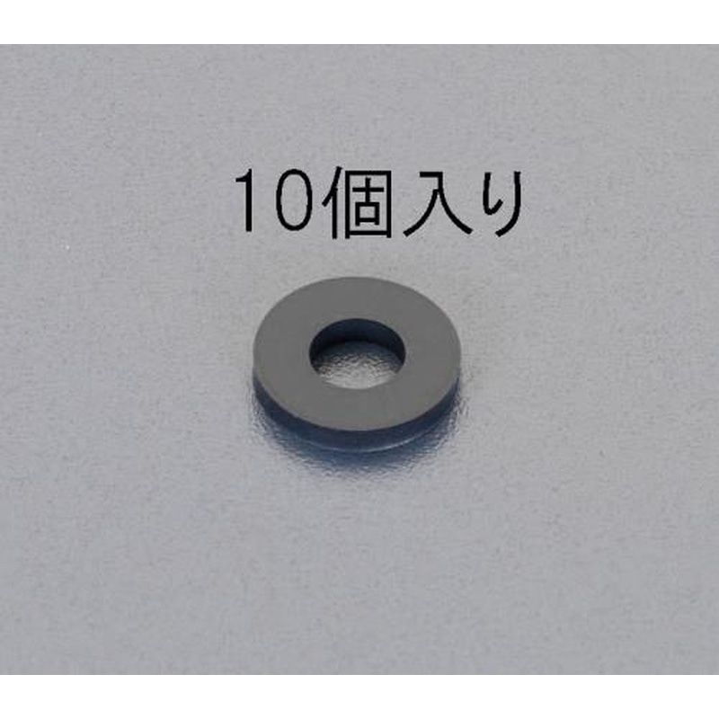 エスコ EA949SW-16 32x16x3.0mm/M16ゴム平パッキン(10枚) 1個（ご注文単位1個）【直送品】