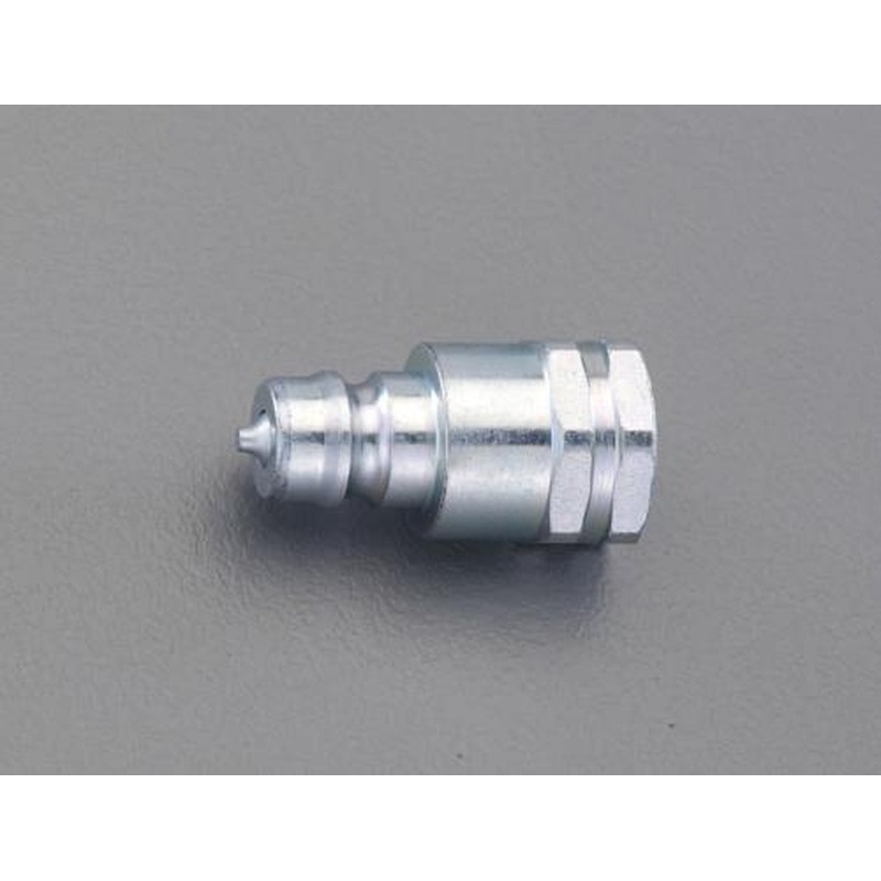 エスコ EA425DR-4 G1/2”雌ねじプラグ(油圧用/バルブ付) 1個（ご注文単位1個）【直送品】