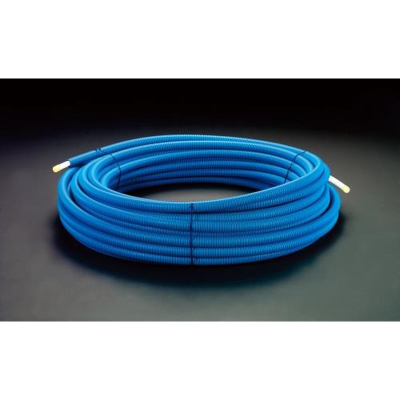 エスコ EA432K-13B 呼13/50mサヤ管付架橋ポリエチレン管(青) 1個(ご注文単位1個)【直送品】