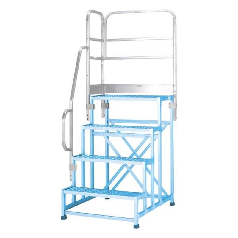 >エスコ EA903BM-53 正面・左側手すり(4段用/EA903BM-4A用) 1個（ご注文単位1個）【直送品】