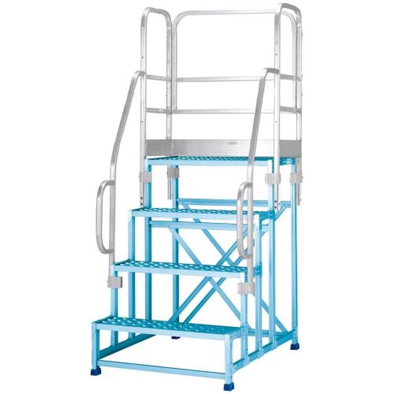 エスコ EA903BM-73 左右・正面手すり(4段用/EA903BM-4A用) 1個(ご注文単位1個)【直送品】