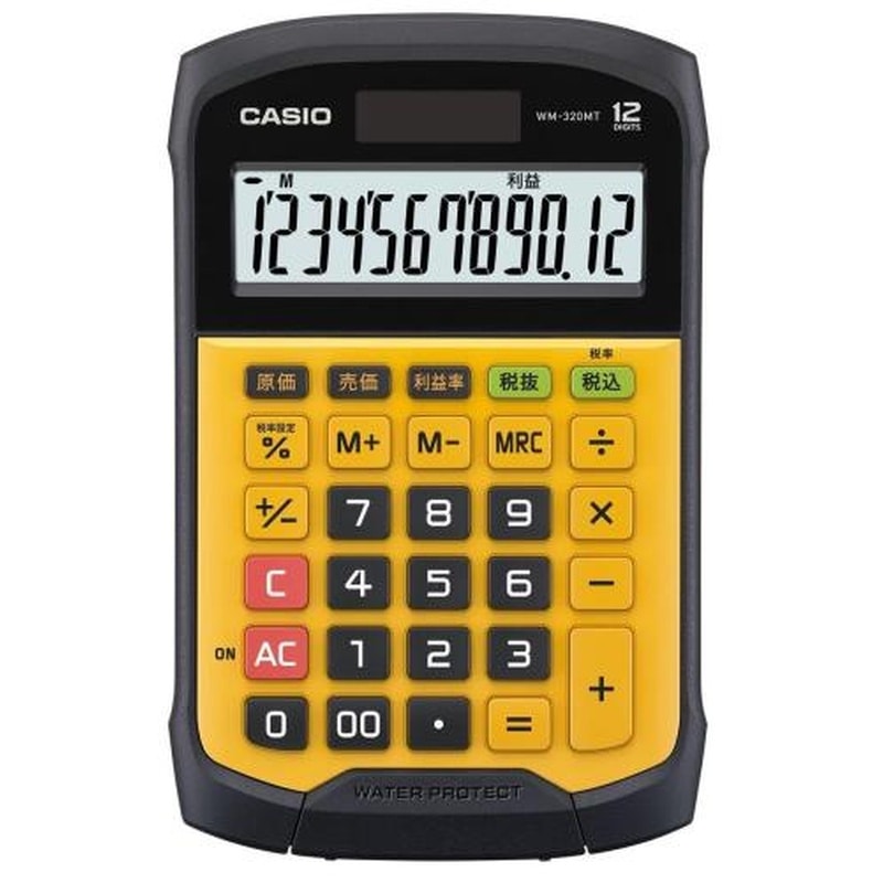 エスコ EA761GA-116 12桁計算機(防水) 1個（ご注文単位1個）【直送品】