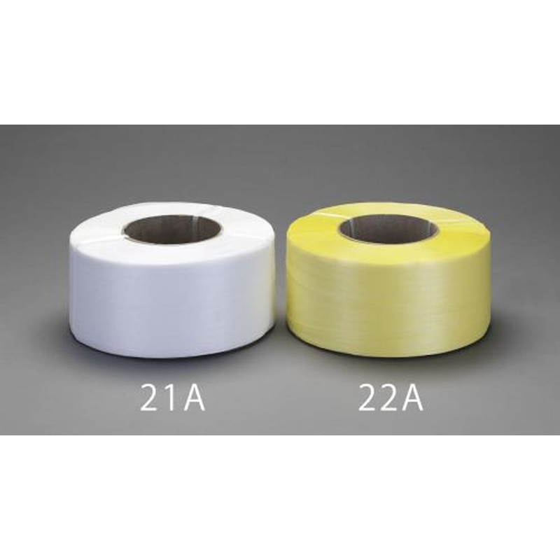 エスコ EA628PL-22A 15.0mmx2500mPPバンド(紙管付/黄) 1個(ご注文単位1個)【直送品】