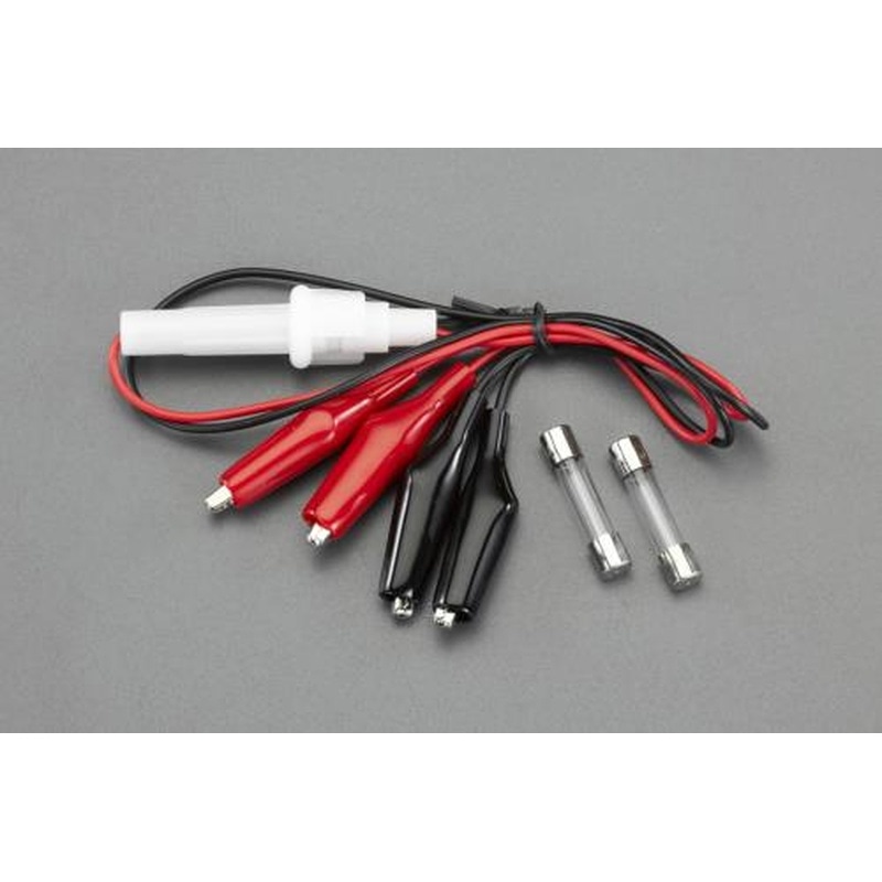 エスコ EA940DT-21 500mmテストリード(両端クリップ/ヒューズホルダー/2本) 1個（ご注文単位1個）【直送品】