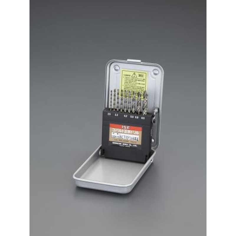 エスコ EA824BK-9 2.5-8.5mm/9本組ドリル(ねじ下穴・Co-HSS) 1個（ご注文単位1個）【直送品】