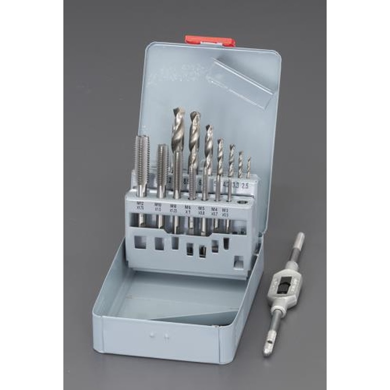 エスコ EA829VW-1 M3-M12タップドリルセット 1個（ご注文単位1個）【直送品】