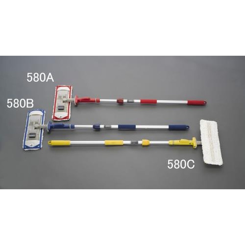 エスコ EA928AB-580B 1110-1800mm伸縮ダスターモップ(青) 1個(ご注文単位1個)【直送品】