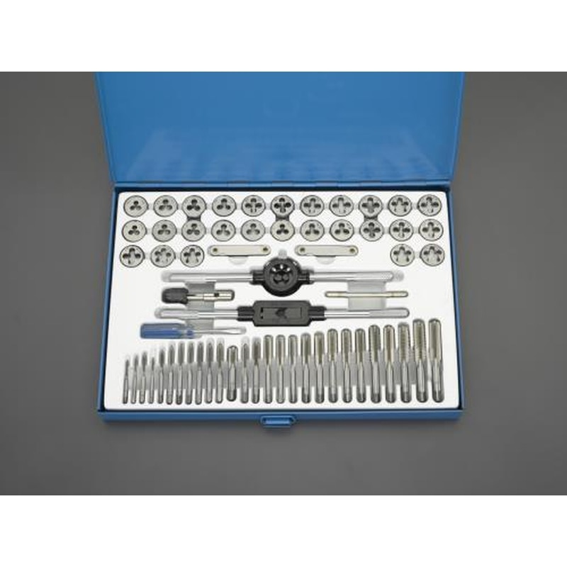 エスコ EA829VX-4 タップダイスセット(mm/UNC/UNF) 1個（ご注文単位1個）【直送品】