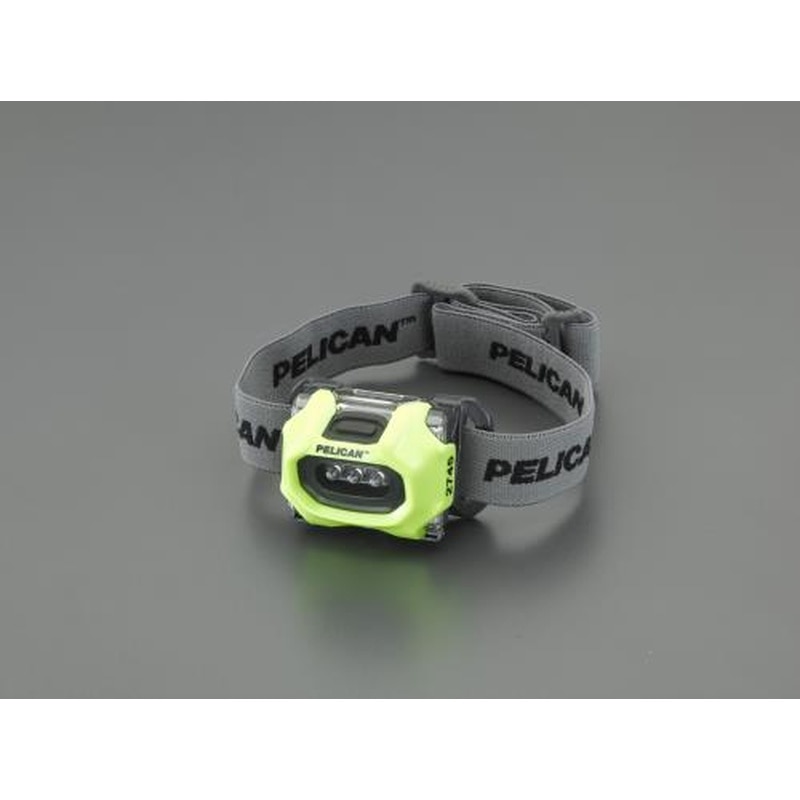 エスコ EA758WB-21[単4x3本]ヘッドライト/LED(防爆構造/黄) 1個（ご注文単位1個）【直送品】