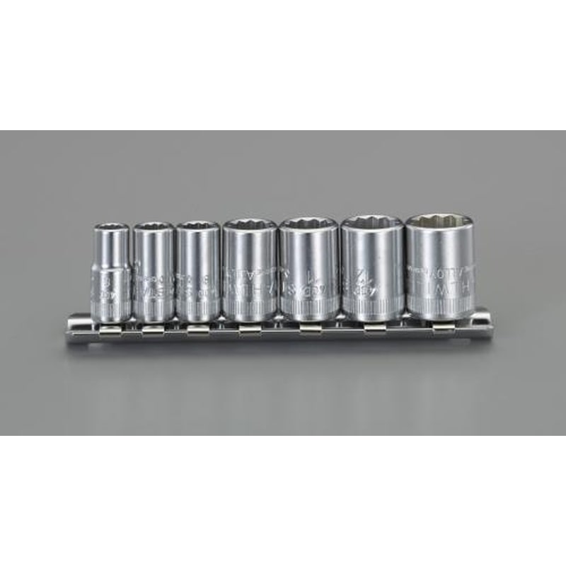 エスコ EA617XA 1/4”DRソケットセット 1個（ご注文単位1個）【直送品】