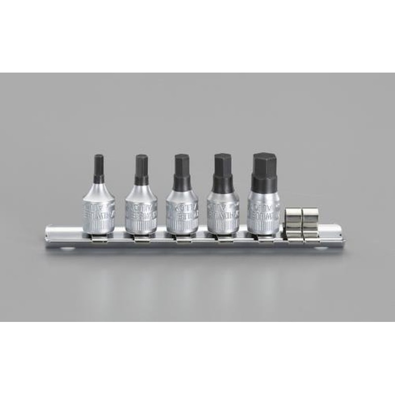 エスコ EA617XL-100 1/4”DR/3-8mm［INHEX]ビットソケット 1個（ご注文単位1個）【直送品】