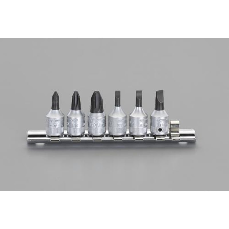 エスコ EA617XM 1/4”DR/6個組［＋-]ビットソケット 1個（ご注文単位1個）【直送品】