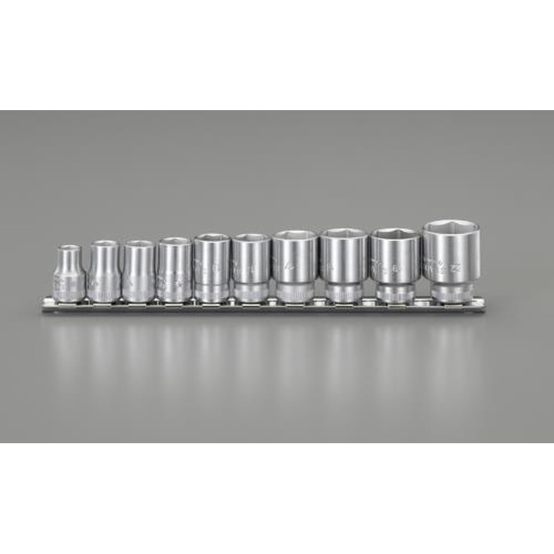 エスコ EA617YC 3/8”DRソケットセット 1個（ご注文単位1個）【直送品】