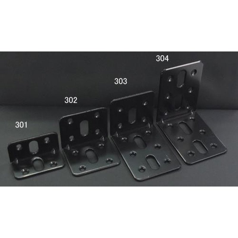 エスコ EA951EB-304 62x62x45mm連結金具(スチール製・黒塗装) 1個（ご注文単位1個）【直送品】