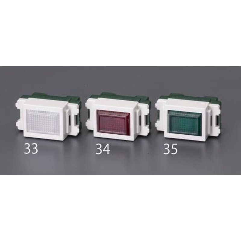 エスコ EA940CE-33 100V/0.15Wパイロットランプ(電圧検知型・白) 1個(ご注文単位1個)【直送品】