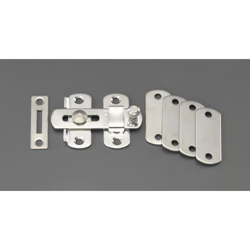 エスコ EA951BC-7 70mmラッチ(ステンレス製/スペーサー付) 1個（ご注文単位1個）【直送品】