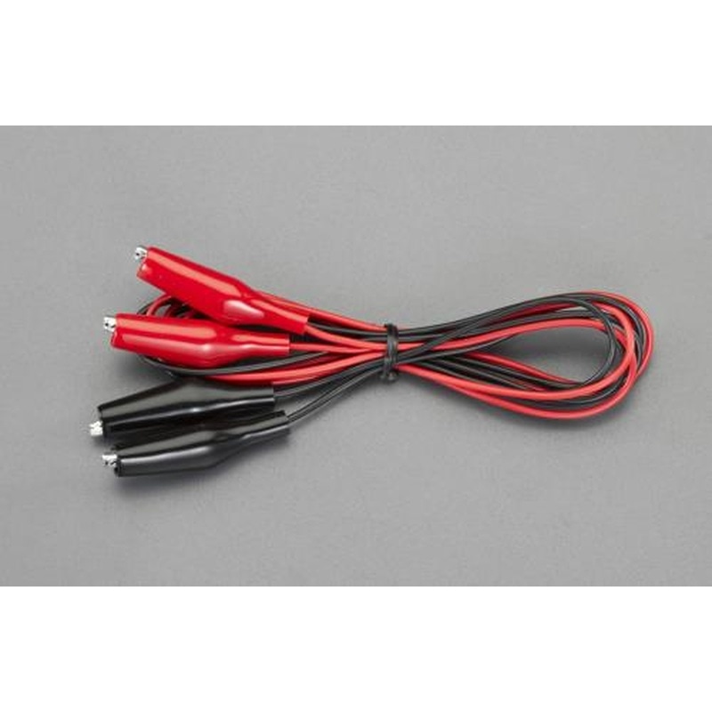 エスコ EA940DT-12 1000mm/0.3mm2テストリード(両端クリップ/2本) 1個（ご注文単位1個）【直送品】