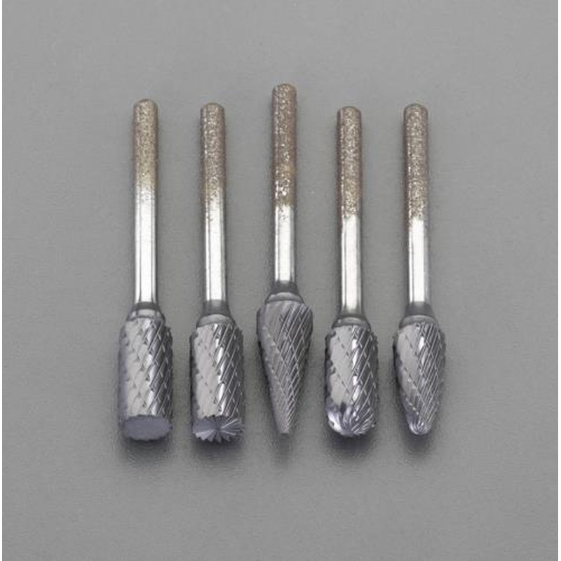 エスコ EA819XV-6 5本組［TiAlNコート]超硬バー(3mm軸) 1個（ご注文単位1個）【直送品】