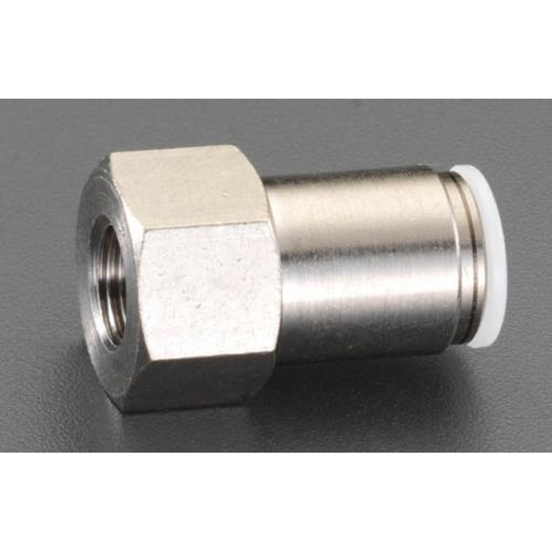 エスコ EA140HE-11 Rc1/4”x12mmユニオン(雌ねじ/真鍮製) 1個（ご注文単位1個）【直送品】