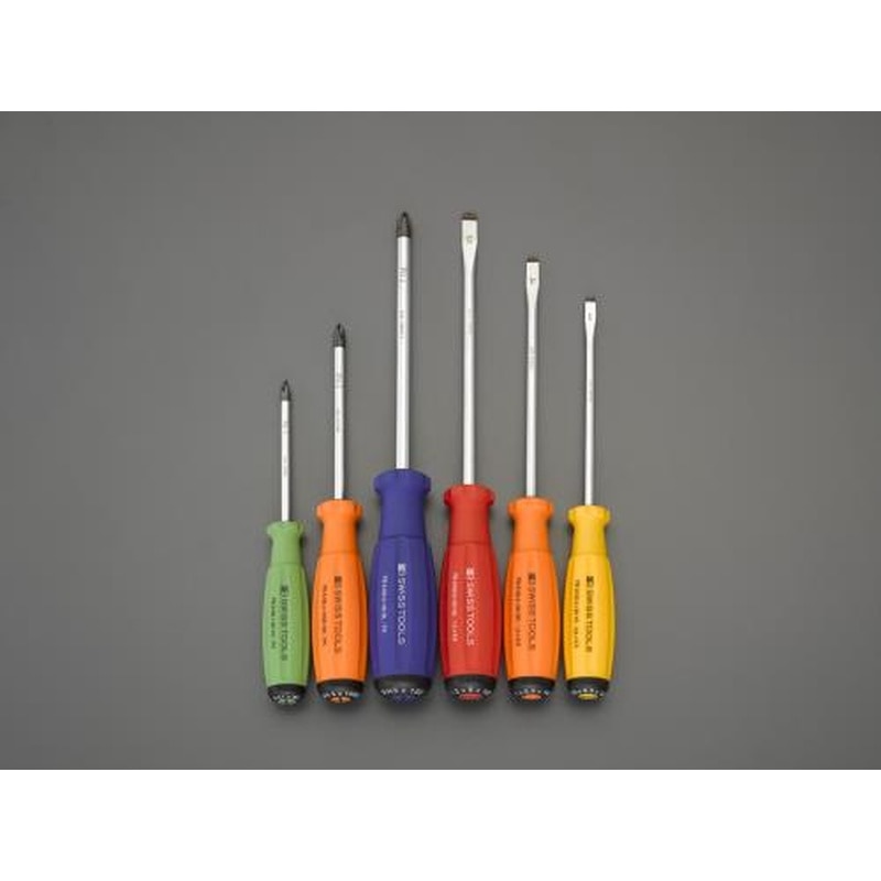 エスコ EA560PR-60 6本組［＋-]ドライバー 1個（ご注文単位1個）【直送品】