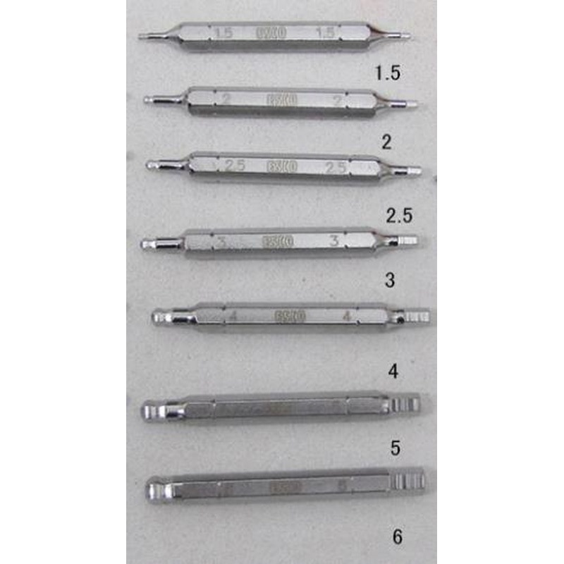 エスコ EA611LC-2 2.0mmx65mm［Hexagon]ドライバービット 1個（ご注文単位1個）【直送品】