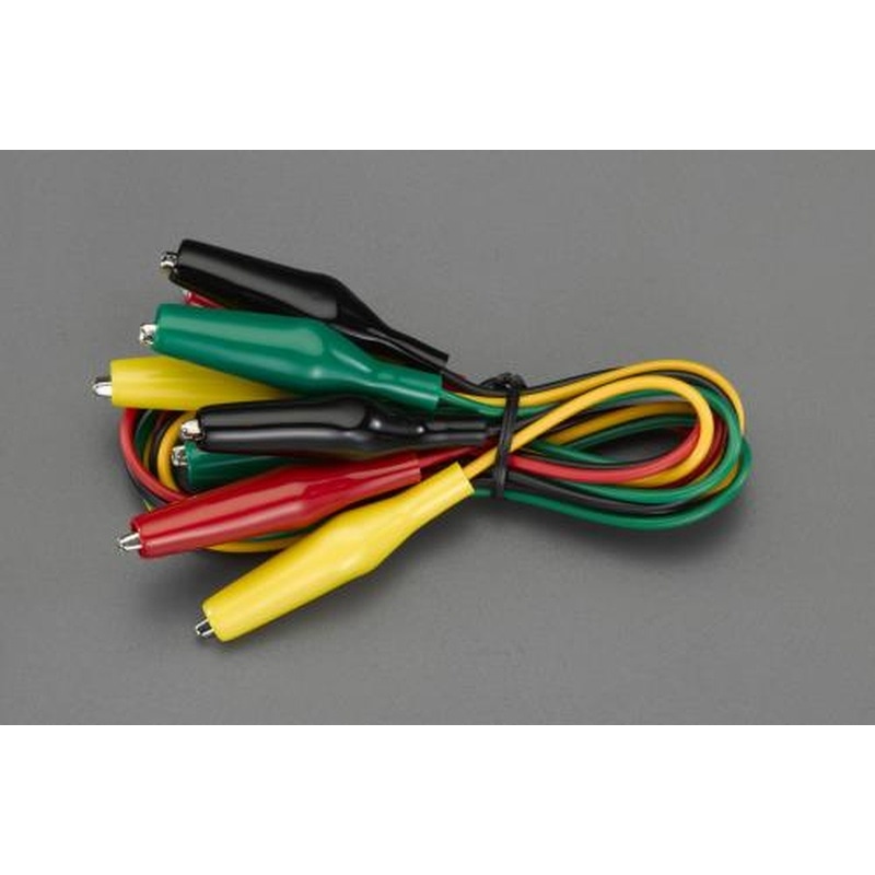 エスコ EA940DT-3 760mm/0.5mm2テストリード(両端クリップ/4本) 1個（ご注文単位1個）【直送品】