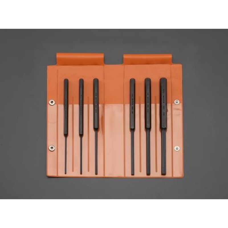 エスコ EA572MG-30 6本組平行ピンポンチセット(ロング) 1個(ご注文単位1個)【直送品】