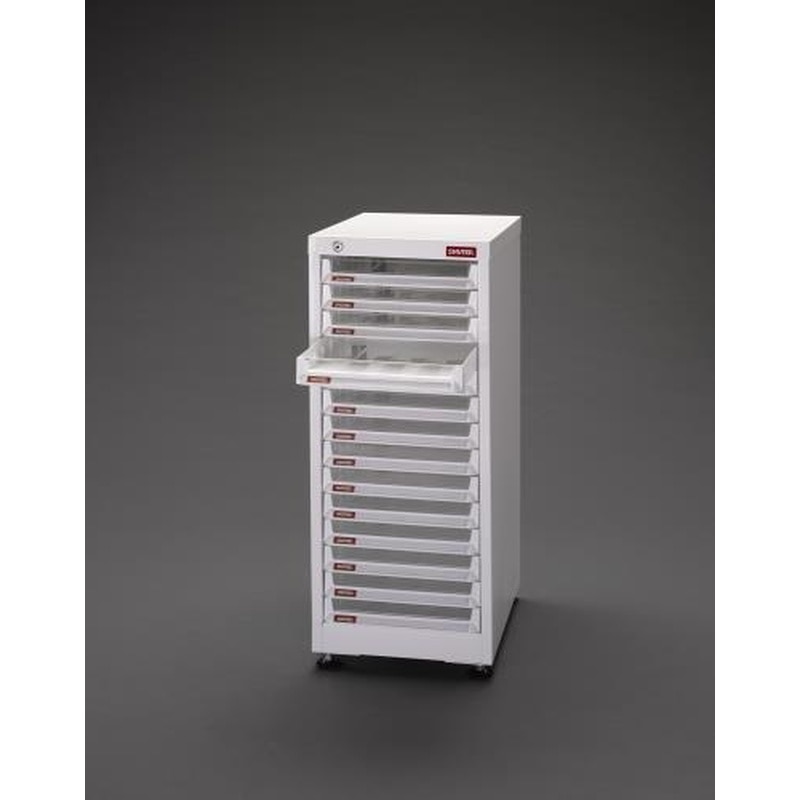 エスコ EA957FC-31 304x400x690mm/1列14段キャビネット/トレー型 1個（ご注文単位1個）【直送品】