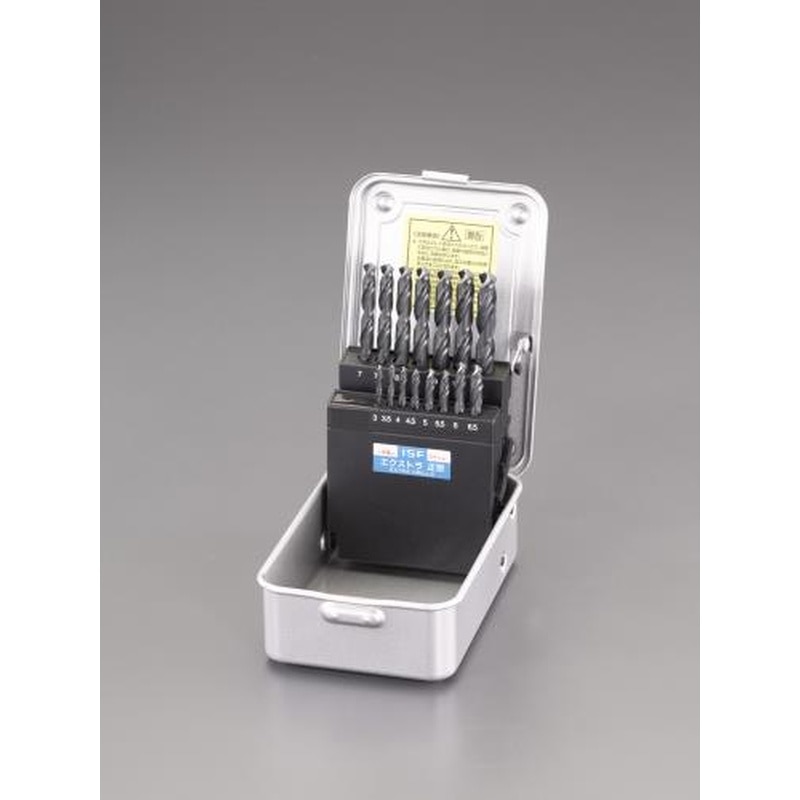 エスコ EA824B-15 3.0-10mm/15本組ストレートドリル(HSS) 1個（ご注文単位1個）【直送品】