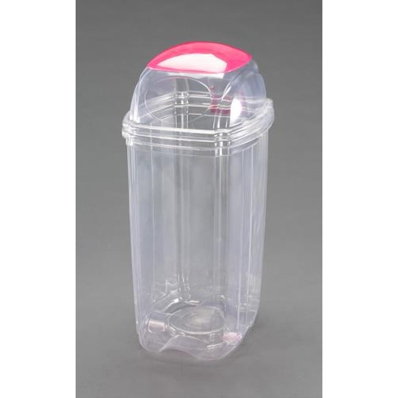 エスコ EA995CA-16A 60L透明ダストボックス(一般用) 1個（ご注文単位1個）【直送品】