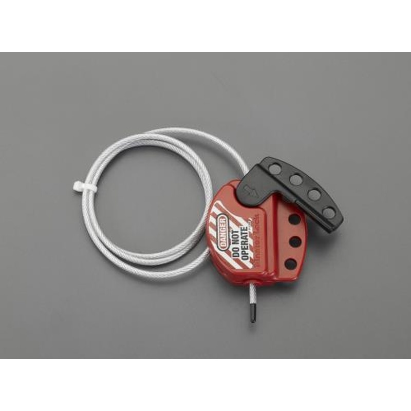 エスコ EA983T-18 φ4mmx1.8mケーブルロックアウト 1個（ご注文単位1個）【直送品】