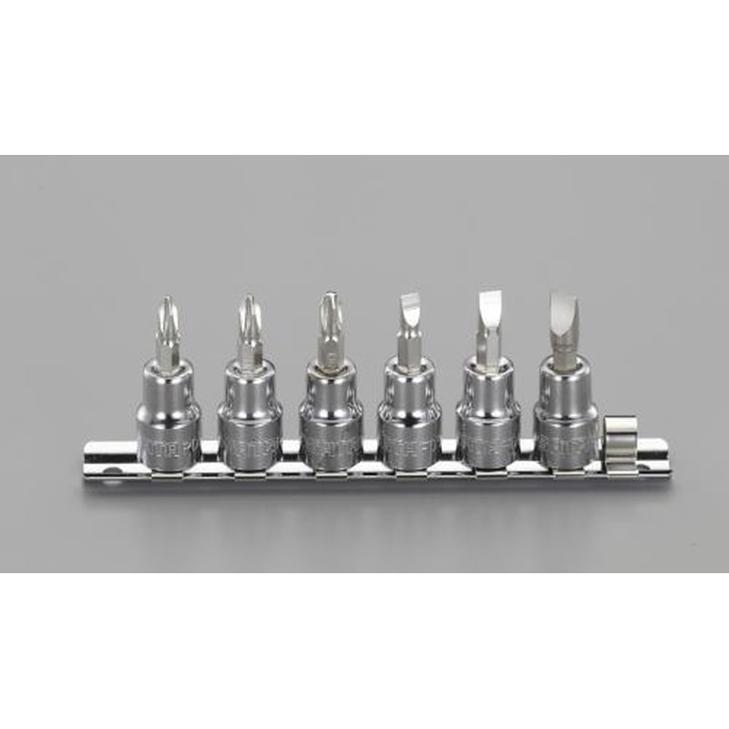 エスコ EA687BM 3/8”DR［＋-]ビットソケットセット 1個（ご注文単位1個）【直送品】