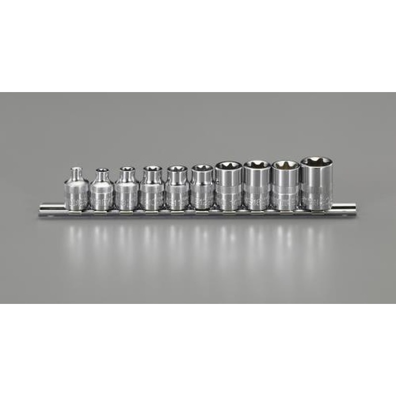 エスコ EA687BX 3/8”DR/E6-E20［TORX]ソケットセット 1個（ご注文単位1個）【直送品】
