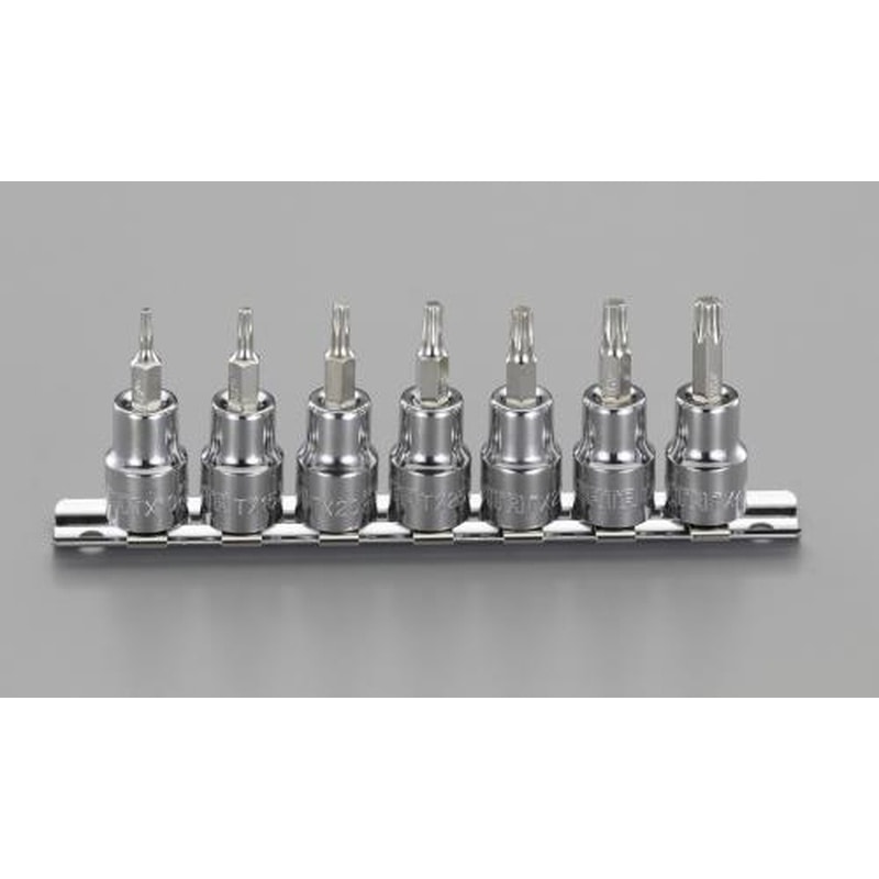 エスコ EA687BM-300 3/8”DR/T10-T40［TORX]ビットソケットセット 1個（ご注文単位1個）【直送品】