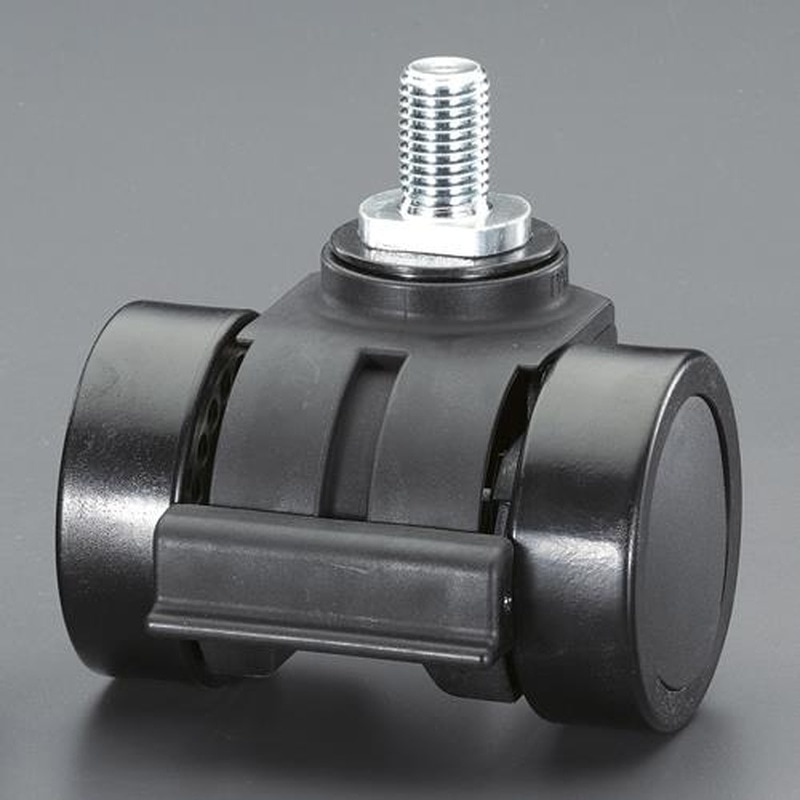 エスコ EA986TJ-16 66mmキャスター(ツインホイール・ブレーキ付) 1個（ご注文単位1個）【直送品】