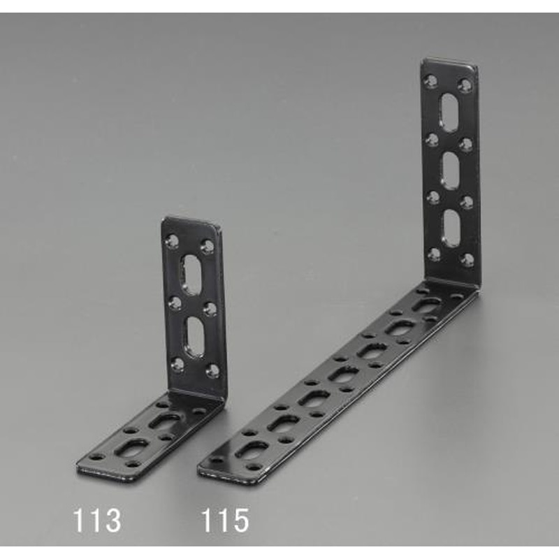 エスコ EA951E-114 74x124x3mm連結金具(スチール製・黒塗装) 1個（ご注文単位1個）【直送品】