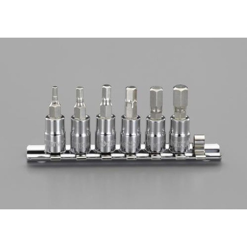 エスコ EA687AM-100 1/4”DR/3.0-6.0mm［INHEX]ビットソケット 1個（ご注文単位1個）【直送品】